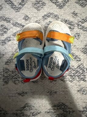 OshKosh B'gosh Multicolor Kids Mary Jane Sandals - Blue, Orange, White